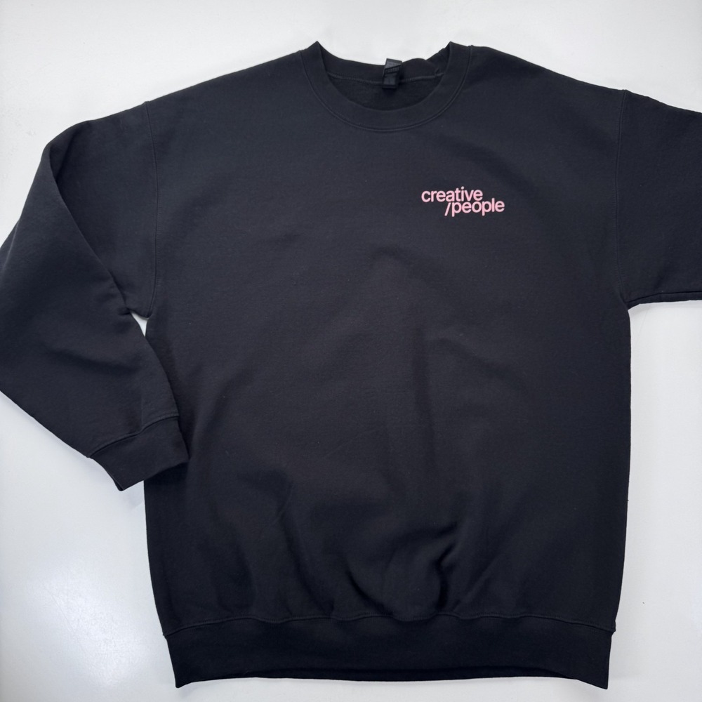 Gildan Creative/People Recruiting‎ Agency Promo Crew Neck Sweatshirt Black Large